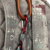 Chanel Graffiti Backpack Grey and Beige Multicolored Canvas Mixed Metal Hardware - Thumbnail View 8