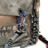 Chanel Graffiti Backpack Grey and Beige Multicolored Canvas Mixed Metal Hardware - Thumbnail View 10