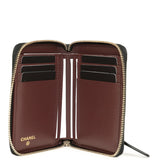 Chanel Classic Zipped Coin Purse Wallet Black Shiny Caviar Light Gold Hardware - Thumbnail View 7
