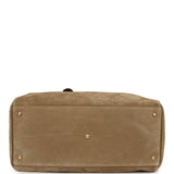 Chanel Maxi "Perfect Bowling" Bag Dark Beige Suede Gold Hardware - Thumbnail View 6
