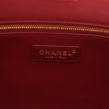 Chanel Small Cerf Shopping Bag Burgundy Croc Embossed Calfskin Gold Hardware - Thumbnail View 8