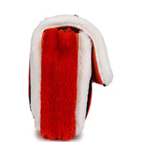 Chanel Maxi Coco Beach Stripe Flap Bag Orange, White and Black Raffia Gold Hardware - Thumbnail View 3