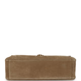 Chanel Maxi "Souplissimo" Large Flap Bag Dark Beige Suede Gold Hardware - Thumbnail View 7
