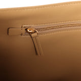 Chanel Maxi "Souplissimo" Large Flap Bag Dark Beige Suede Gold Hardware - Thumbnail View 10