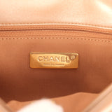 Chanel Medium 19 Flap Bag Pearly Beige Shiny Lambskin Mixed Metal Hardware - Thumbnail View 9