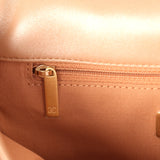 Chanel Medium 19 Flap Bag Pearly Beige Shiny Lambskin Mixed Metal Hardware - Thumbnail View 10