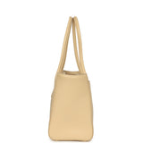 Chanel Small Cerf Shopping Bag Beige Calfskin Gold Hardware - Thumbnail View 3