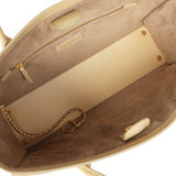 Chanel Small Cerf Shopping Bag Beige Calfskin Gold Hardware - Thumbnail View 7
