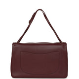 Chanel Maxi "Souplissimo" Large Flap Bag Dark Burgundy Caviar Silver Hardware - Thumbnail View 4