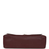 Chanel Maxi "Souplissimo" Large Flap Bag Dark Burgundy Caviar Silver Hardware - Thumbnail View 6