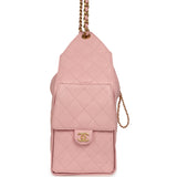 Chanel Medium 25 Hobo Bag Light Pink Caviar Antique Gold Hardware - Thumbnail View 3