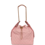 Chanel Medium 25 Hobo Bag Light Pink Caviar Antique Gold Hardware - Thumbnail View 7