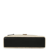 Chanel Coco Beach Top Handle Long Vanity Case with Chain Ecru Tweed and Black Calfskin Gold Hardware - Thumbnail View 6
