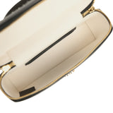 Chanel Coco Beach Top Handle Long Vanity Case with Chain Ecru Tweed and Black Calfskin Gold Hardware - Thumbnail View 8