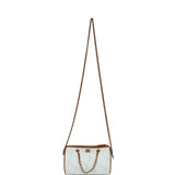 Chanel Coco Beach Mini Timeless Classic Barrel Bag with Chain Light Blue Denim and Brown Calfskin Gold Hardware - Thumbnail View 7