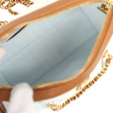 Chanel Coco Beach Mini Timeless Classic Barrel Bag with Chain Light Blue Denim and Brown Calfskin Gold Hardware - Thumbnail View 8