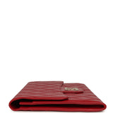 Chanel XXL CC Clutch Red Shiny Crumpled Calfskin Gold Hardware - Thumbnail View 5