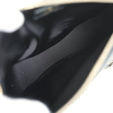 Chanel Coco Neige Clutch with Chain Black Velvet-Effect Nylon and Black Shiny Crumpled Calfskin Light Gold Hardware - Thumbnail View 8