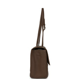 Chanel Maxi "Souplissimo" Small Flap Bag Light Brown Caviar Silver Hardware - Thumbnail View 3