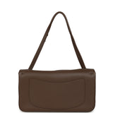 Chanel Maxi "Souplissimo" Small Flap Bag Light Brown Caviar Silver Hardware - Thumbnail View 4