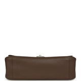 Chanel Maxi "Souplissimo" Small Flap Bag Light Brown Caviar Silver Hardware - Thumbnail View 6
