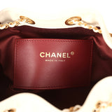 Chanel Mini 25 Hobo Bag White Caviar Antique Gold Hardware - Thumbnail View 9