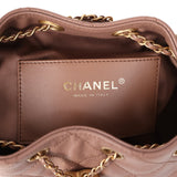 Chanel Mini 25 Hobo Bag Brown Caviar Antique Gold Hardware - Thumbnail View 9
