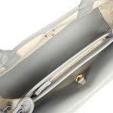 Chanel Small "Urban Essential" East West Shopping Tote Light Grey Caviar Gold Hardware - Thumbnail View 9
