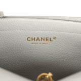 Chanel Small "Urban Essential" East West Shopping Tote Light Grey Caviar Gold Hardware - Thumbnail View 10
