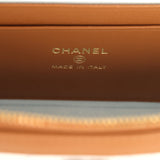 Chanel Coco Beach Top Handle Long Vanity Case with Chain Light Blue Denim and Brown Calfskin Gold Hardware - Thumbnail View 9