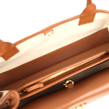 Chanel Small "Urban Essential" East West Shopping Tote Brown Caviar Gold Hardware - Thumbnail View 9