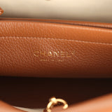 Chanel Small "Urban Essential" East West Shopping Tote Brown Caviar Gold Hardware - Thumbnail View 10