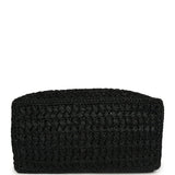 Chanel Coco Beach CC Shopping Tote Black Raffia and Calfskin Gold Hardware - Thumbnail View 6