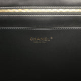Chanel Coco Beach CC Shopping Tote Black Raffia and Calfskin Gold Hardware - Thumbnail View 7