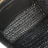 Chanel Coco Beach CC Shopping Tote Black Raffia and Calfskin Gold Hardware - Thumbnail View 9