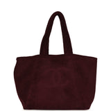 Chanel Coco Beach CC Beach Tote Bag & Towel Set Burgundy Terry Silver Hardware - Thumbnail View 4