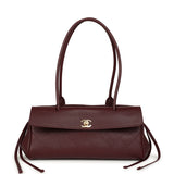 Chanel Small "Urban Essential" East West Shopping Tote Dark Burgundy Caviar Gold Hardware - Thumbnail View 1