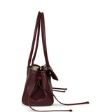 Chanel Small "Urban Essential" East West Shopping Tote Dark Burgundy Caviar Gold Hardware - Thumbnail View 3