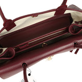 Chanel Small "Urban Essential" East West Shopping Tote Dark Burgundy Caviar Gold Hardware - Thumbnail View 7