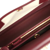 Chanel Small "Urban Essential" East West Shopping Tote Dark Burgundy Caviar Gold Hardware - Thumbnail View 8