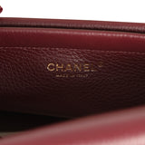 Chanel Small "Urban Essential" East West Shopping Tote Dark Burgundy Caviar Gold Hardware - Thumbnail View 9