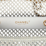 Chanel Small Coco Beach Macrame Flap Bag Light Blue Mesh Gold Hardware - Thumbnail View 9