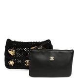 Chanel Small Coco Beach Macrame Charms Flap Bag Black Mesh Gold Hardware - Thumbnail View 10