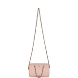 Chanel Mini Timeless Classic Barrel Bag with Chain Light Pink Shiny Caviar Light Gold Hardware - Thumbnail View 7
