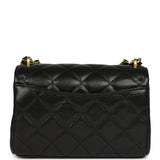 Chanel Mini "CC Vibe" Flap Bag Black Shiny Caviar Brushed Gold Hardware - Thumbnail View 4
