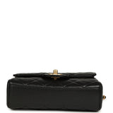 Chanel Mini "CC Vibe" Flap Bag Black Shiny Caviar Brushed Gold Hardware - Thumbnail View 6