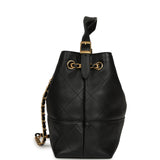 Chanel Small Coco Hobo Bag Black Calfskin Antique Gold Hardware - Thumbnail View 3