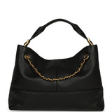 Chanel Small Coco Hobo Bag Black Calfskin Antique Gold Hardware - Thumbnail View 4