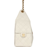 Chanel Small 25 Hobo Bag White Caviar Antique Gold Hardware - Thumbnail View 3