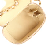 Chanel Mini Pearl Crush Vanity Case Light Grey Lambskin Brushed Gold Hardware - Thumbnail View 9